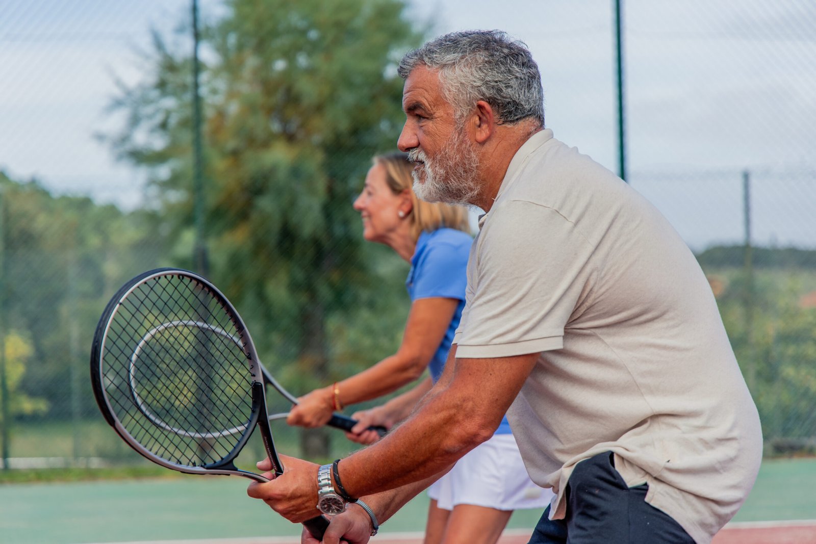 Close Up Of Elderly Tennis Couple Holding Rackets 2025 07 27 18 34 06 Utc Scaled