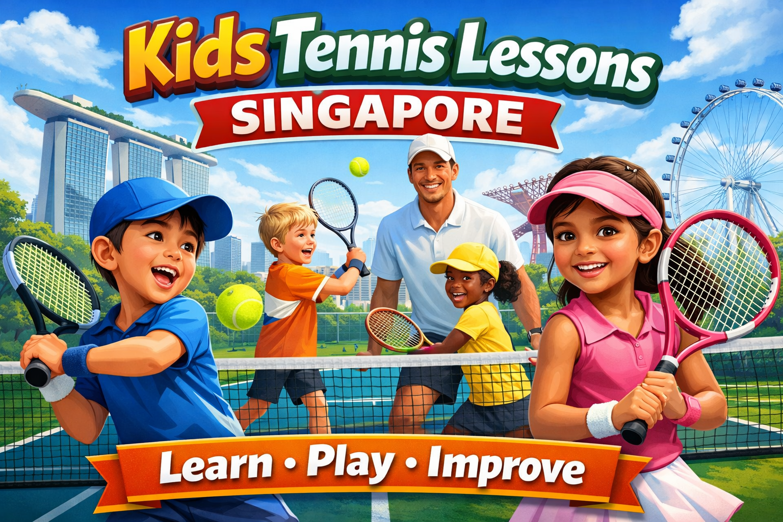Kids Tennis Lessons Singapore – Learn, Play, Improve